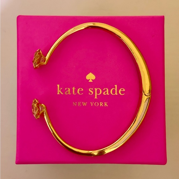 Kate Spade “Something Sparkly Spade” Hinge Cuff - Picture 2 of 4